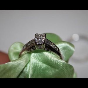 Engagement and wedding ring
